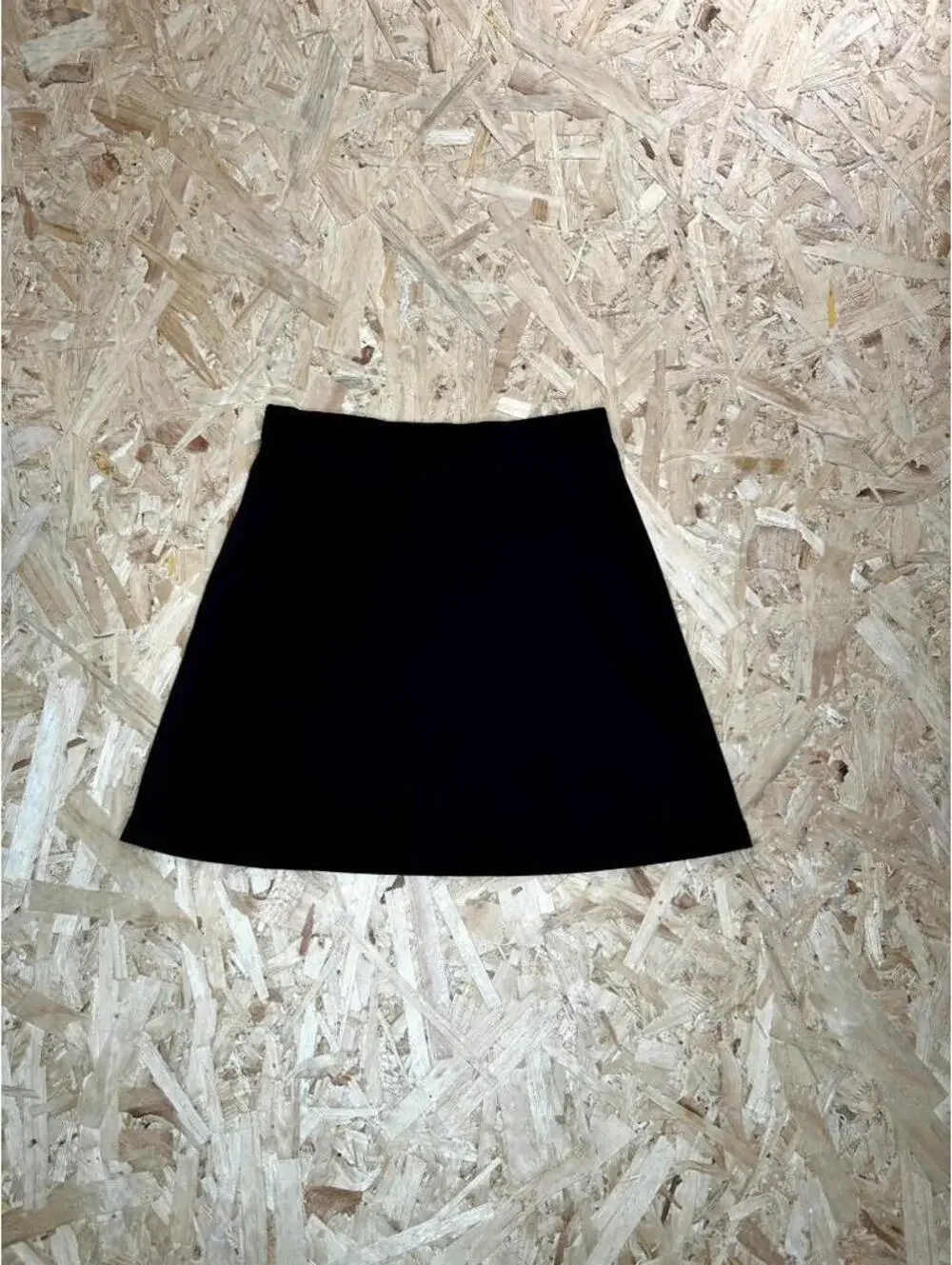 Vintage Byer California Black Ribbed Mini Skirt Womens Small Made in USA